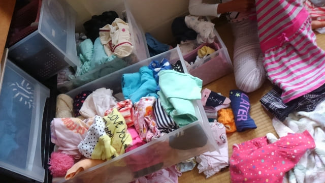 ごちゃごちゃの収納イメージ